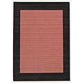 Couristan Couristan Recife 8 X 11 Checkered Field Terra Cotta Black Area R