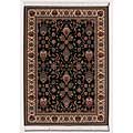 Couristan Couristan Kashimar 10 X 14 Floral Herati Black Teal Area Rugs