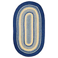 Capel Rugs Capel Rugs Cottonside 5x8 Oval Blue Yellow Area Rugs