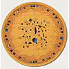 Couristan Couristan Metropolis 7 Round Constellation Golden Yellow Area Ru