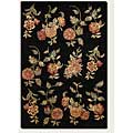 Couristan Couristan Givenry 10 X 13 Rose Garden Black Area Rugs
