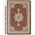 Couristan Couristan Izmir 9 X 13 Floral Herati Persian Red Area Rugs