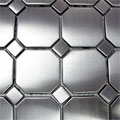 Diamond Tech Glass Diamond Tech Glass Metal Series Mosaic Octagon Dots Tile  &  Stone