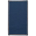 Capel Rugs Capel Rugs Pinstripe 3x3 Square Deep Blue Area Rugs