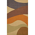 Foreign Accents Foreign Accents Festival Waves 3 X 8 Runner Multi Colored Area R