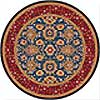 Milliken Milliken Karshi 8 Round Blue Grey Area Rugs