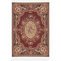 Nejad Rugs Nejad Rugs Grandeur 9 X 12 Needlepoint Aubuson Burgundy / emerald