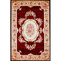 KAS Oriental Rugs. Inc. Kas Oriental Rugs. Inc. Emerald 7 Round Emerald Burgundy Savonne