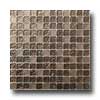 Mirage Tile Mirage Tile Laser Glass Blend Mosaic 12 X 12 Mission Brown Tile