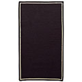 Capel Rugs Capel Rugs Pinstripe 3x3 Square Soft Black Area Rugs