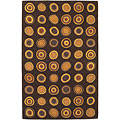 KAS Oriental Rugs. Inc. Kas Oriental Rugs. Inc. Eternity 5 X 8 Eternity Mocha Concentric