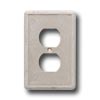 Questech Questech Dorset Switch Plates - Travertine Single Duplex Tile  &