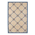 Nejad Rugs Nejad Rugs Compass 4 X 6 Ivory / blue Area Rugs