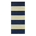 Nejad Rugs Nejad Rugs Boardwalk Stripes 3 X 10 Runner Navy / ivory Area Rugs