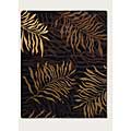 Couristan Couristan Pokhara 4 X 6 Golden Palms Brown Amber Area Rugs