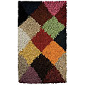 Foreign Accents Foreign Accents Jubiliee Leather Shag 5 X 8 Jubilee Multi Colore