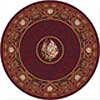 Milliken Milliken Montfleur 8 Round Dark Cherry Area Rugs