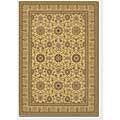 Couristan Couristan Chanterelle 9 X 13 Garden Tabriz Antique Creme Area Ru