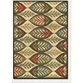 Couristan Couristan Kenya 8 X 11 Palmetto Ivory Area Rugs