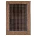 Couristan Couristan Recife 5 X 8 Checkered Field Black Cocoa Area Rugs