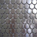 Diamond Tech Glass Diamond Tech Glass Metal Series Mosaic Rounds Tile  &  Stone