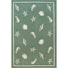 Nejad Rugs Nejad Rugs Shells  &  Seahorses 8 X 11 Seafoam Area Rugs