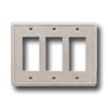 Questech Questech Dorset Switch Plates - Travertine Triple Gfci Tile  &  St