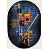 Couristan Couristan Metropolis 7 X 10 Oval Celestial Midnight Blue Area Ru