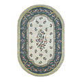 Nejad Rugs Nejad Rugs French Country 6 X 9 Oval Floral Aubuson Ivory / yellow