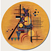 Couristan Couristan Metropolis 7 Round Celestial Golden Yellow Area Rugs