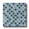 Daltile Daltile Glass Reflections Blends Mosaic 1 X 1 Winter Blue Tile  &