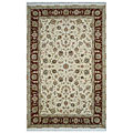 Nejad Rugs Nejad Rugs Silk  &  Wool 10 X 14 Tabriz Ivory / burgundy Area Rugs