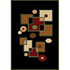 Carpet Art Deco Carpet Art Deco Sunset 4 X 5 Retro / khol Area Rugs