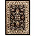 Couristan Couristan Izmir 4 X 5 Floral Isfahan Ebony Area Rugs