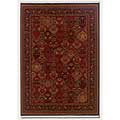 Couristan Couristan Taj Mahal 10 X 14 Panel Kerman Rose Scarlet Area Rugs