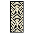 Nejad Rugs Nejad Rugs African Safari 3 X 8 Runner Zebra Ivory / black Area Ru
