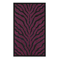 Nejad Rugs Nejad Rugs African Safari 8 X 11 Zebra Purple / black Area Rugs