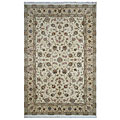 Nejad Rugs Nejad Rugs Silk  &  Wool 10 X 14 Tabriz Ivory / beige Area Rugs