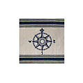 Nejad Rugs Nejad Rugs Classic Compass 8 Square Ivory / navy Area Rugs