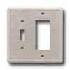 Questech Questech Dorset Switch Plates - Travertine Toggle Gfci Combo Til
