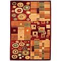 Capel Rugs Capel Rugs Festivale - Kaleidescope 5x8 Darkred Area Rugs