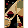 Carpet Art Deco Carpet Art Deco Sunset 5 X 8 Geo Forms / khol Area Rugs