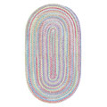 Capel Rugs Capel Rugs Cutting Garden 2x4 Oval Blueball Area Rugs