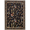 Capel Rugs Capel Rugs Festival Of Flowers 5 X 8 Black Marble Area Rugs