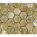 Diamond Tech Glass Diamond Tech Glass Marble Series Hexagon Polished Mosaic Honey O