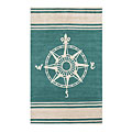 Nejad Rugs Nejad Rugs Classic Compass 5 X 8 Teal Area Rugs