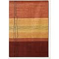 Couristan Couristan Rythmia 8 X 11 Sublimity Miso Red Area Rugs