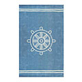 Nejad Rugs Nejad Rugs Ship Wheel 4 X 6 Light Blue Area Rugs