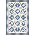 KAS Oriental Rugs. Inc. Kas Oriental Rugs. Inc. Colonial 5 X 8 Colonial Blue / ivory Nauti