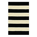 Nejad Rugs Nejad Rugs Boardwalk Stripes 8 X 11 Black / ivory Area Rugs
